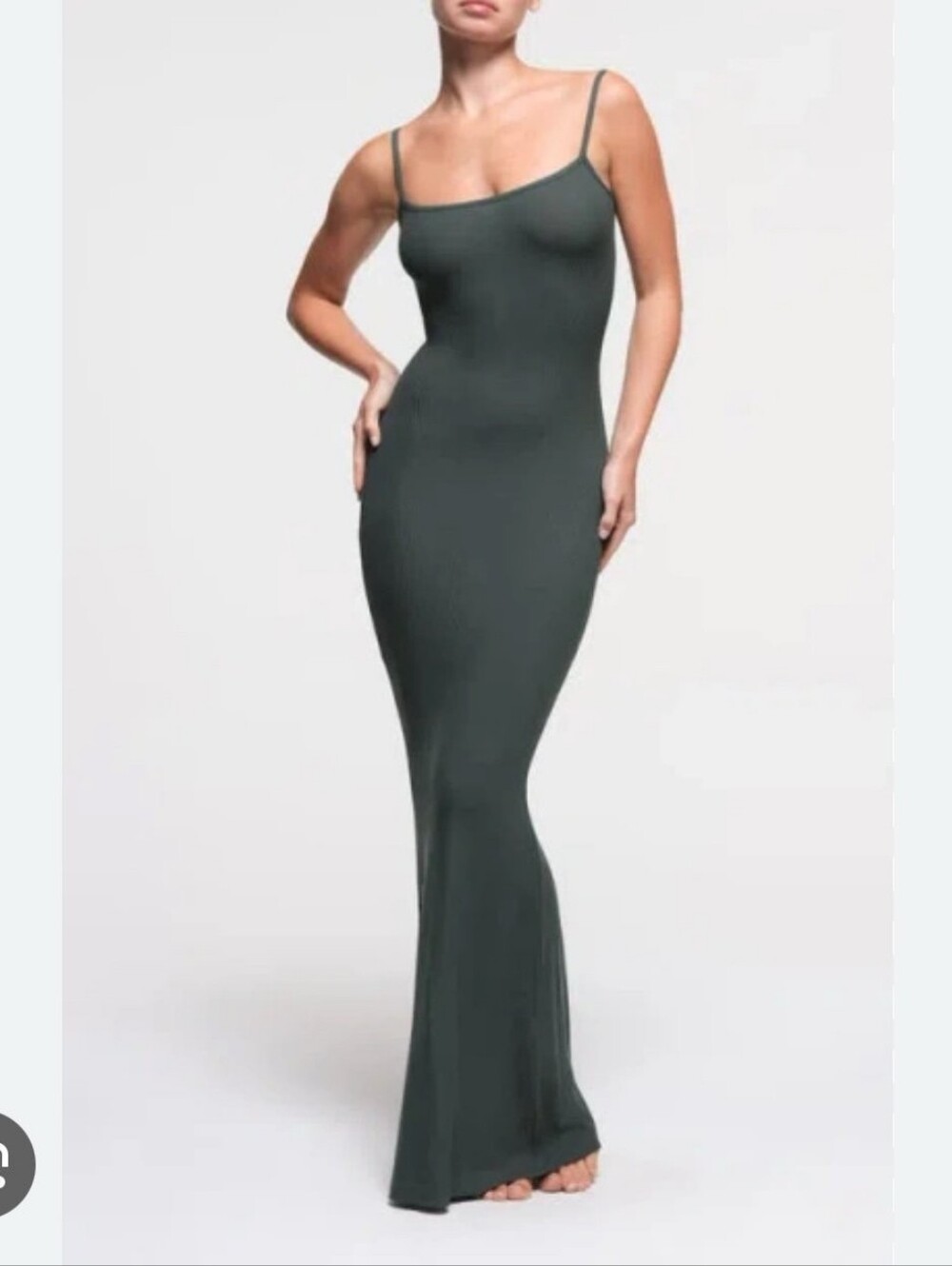 Skims LONG SLIP DRESS Cypress
